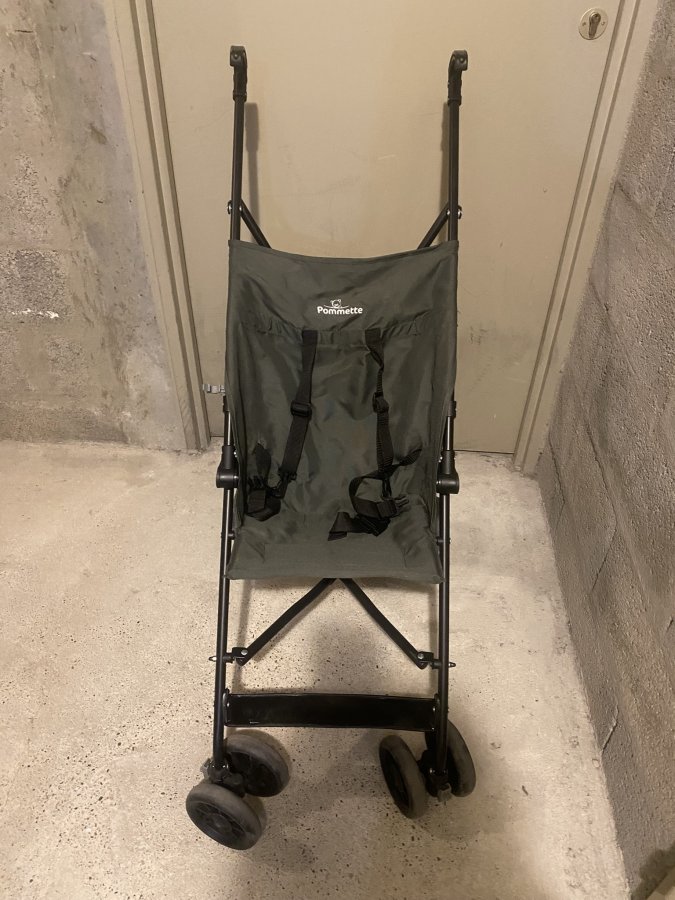 Poussette canne Pommette kaki